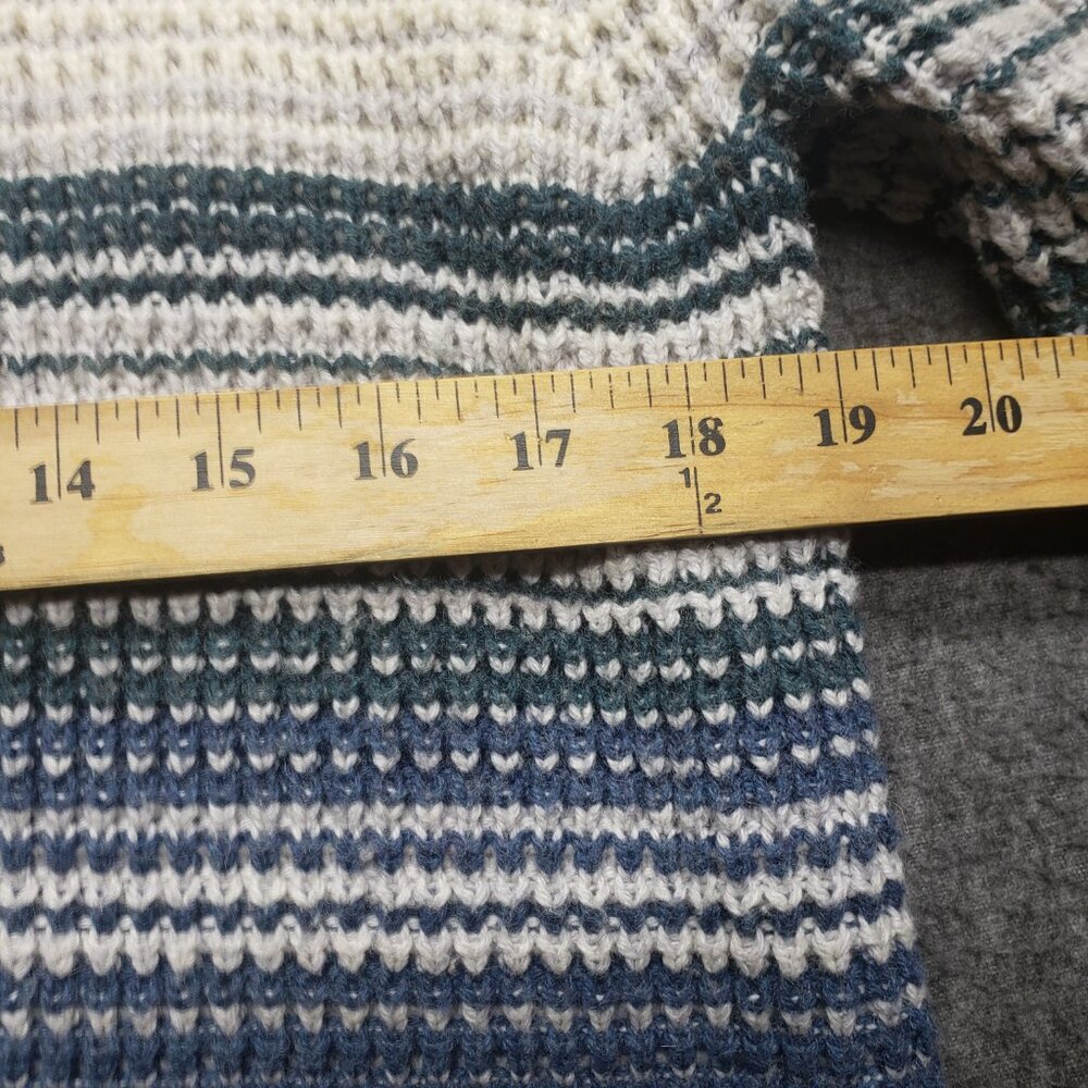 LL Bean All-Day Waffle Knit Hooded Wrap Cardigan Sweater Women’s Medium - Picture 4 of 8